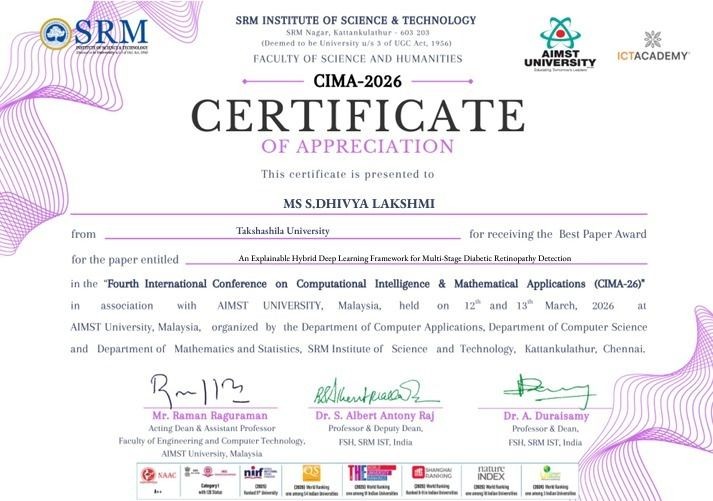 Takshashila University Faculty Honoured with Best Paper Award at International Conference in Malaysia